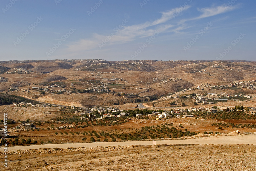 Naklejka premium View from Herodium, Palestine