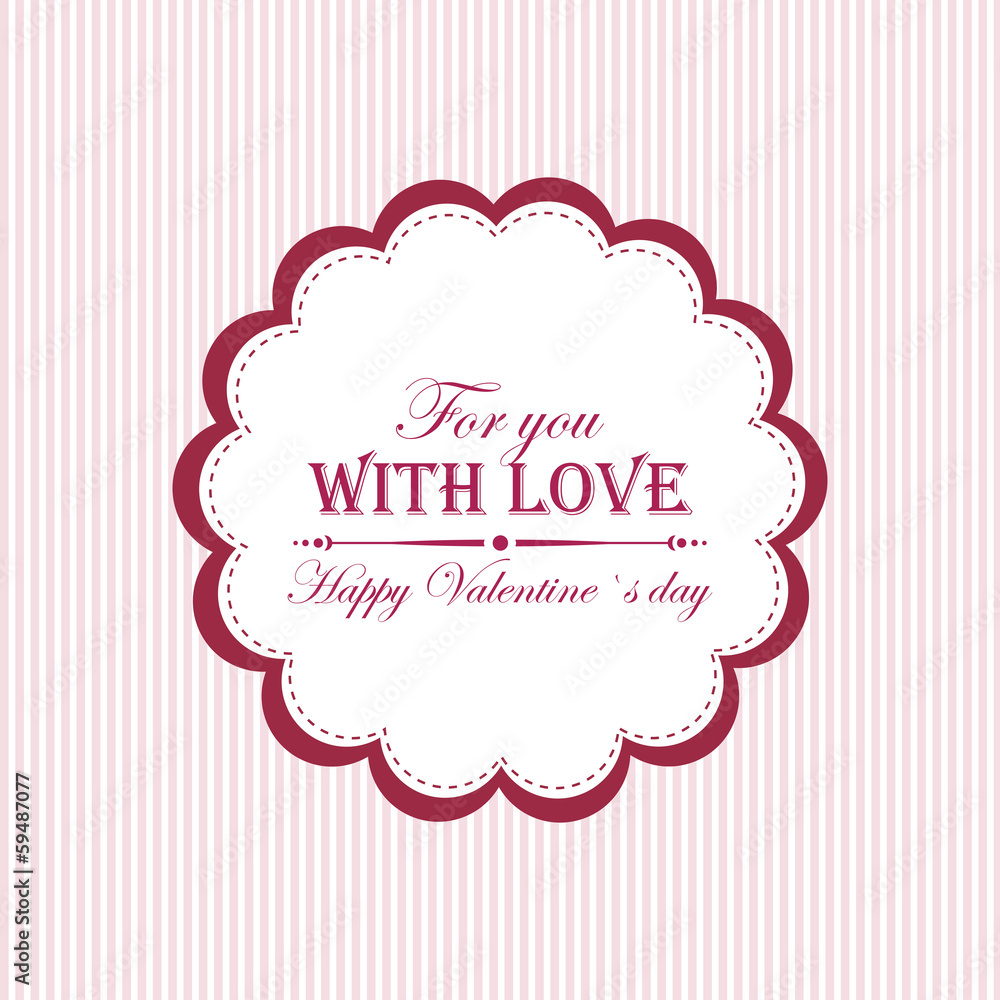 Valentine's Day label Valentine's Day label