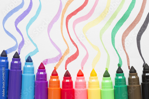 Colored marker pen