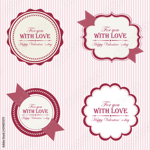 Valentine's Day labels