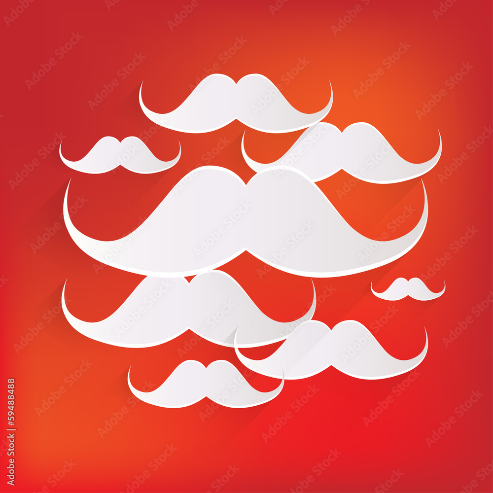 Obraz premium Ikona wąsy Hipster