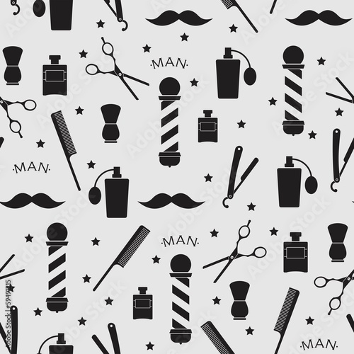 Barbershop vintage паттерн