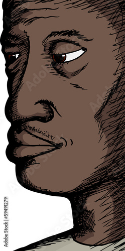Close Up of Black Man