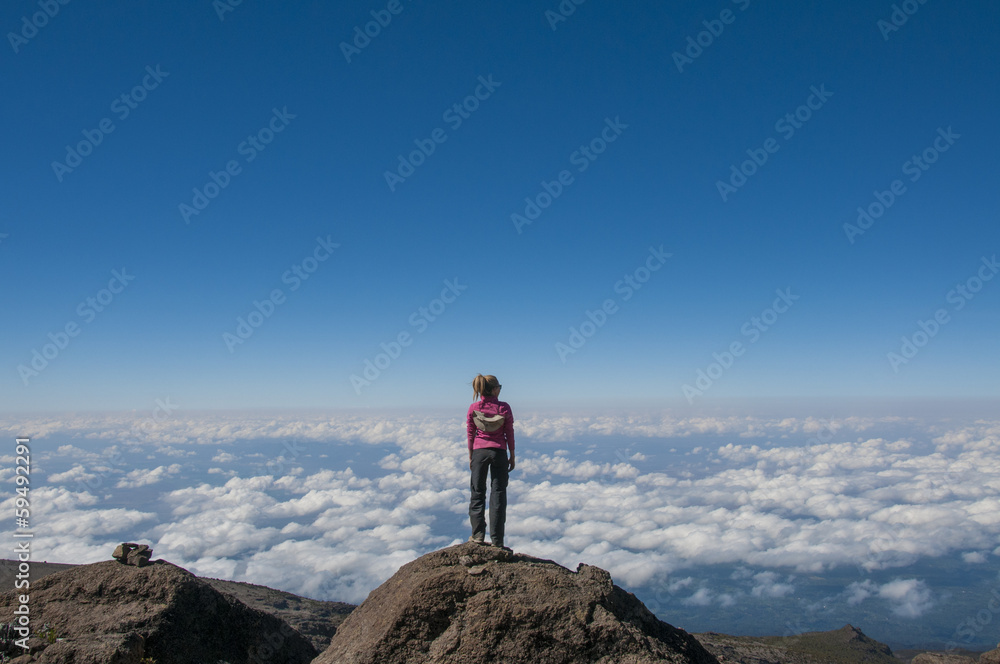 Looking out over africa Kilimanjaro