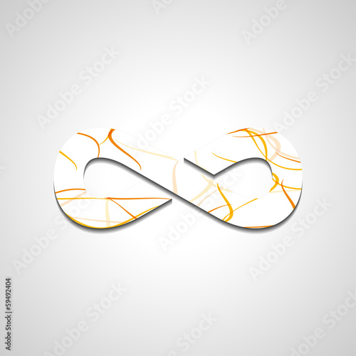 Abstract Infinity symbol, style illustration