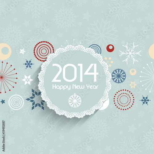 Retro New Year background