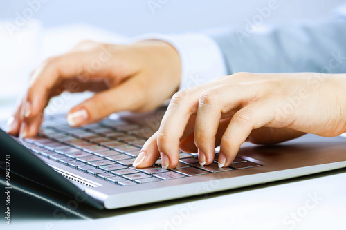 Canvas Print Businesswoman at work