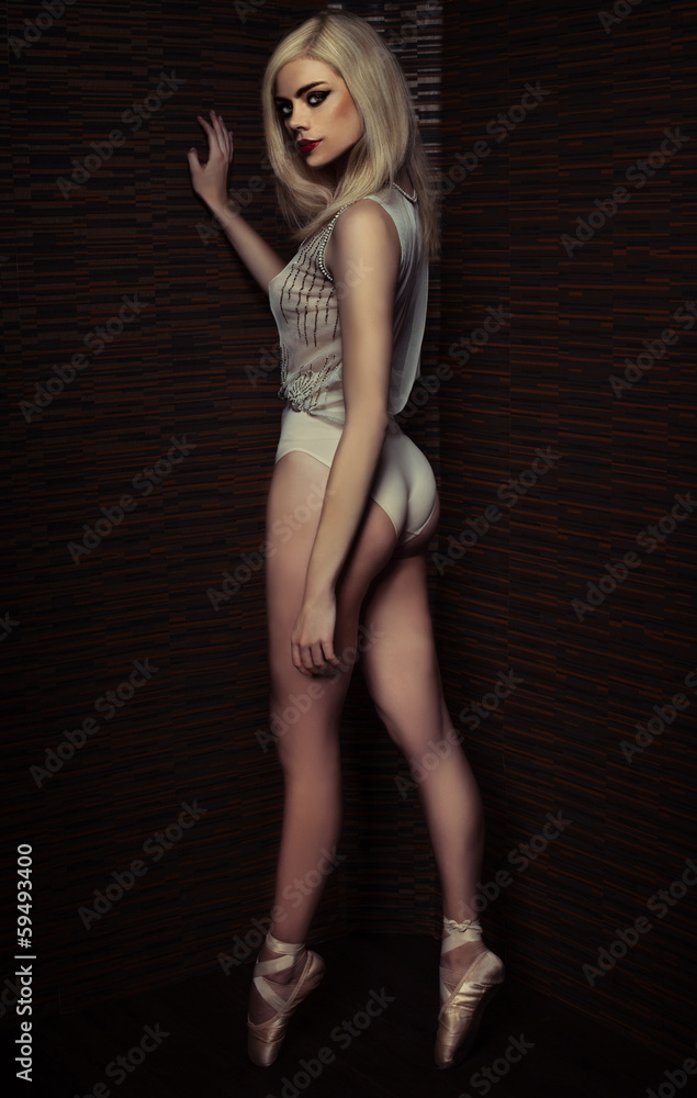 Elegant shapely beautiful ballerina Elegant shapely beautiful ballerina