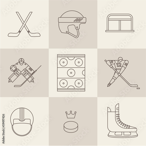 hockey sport icons