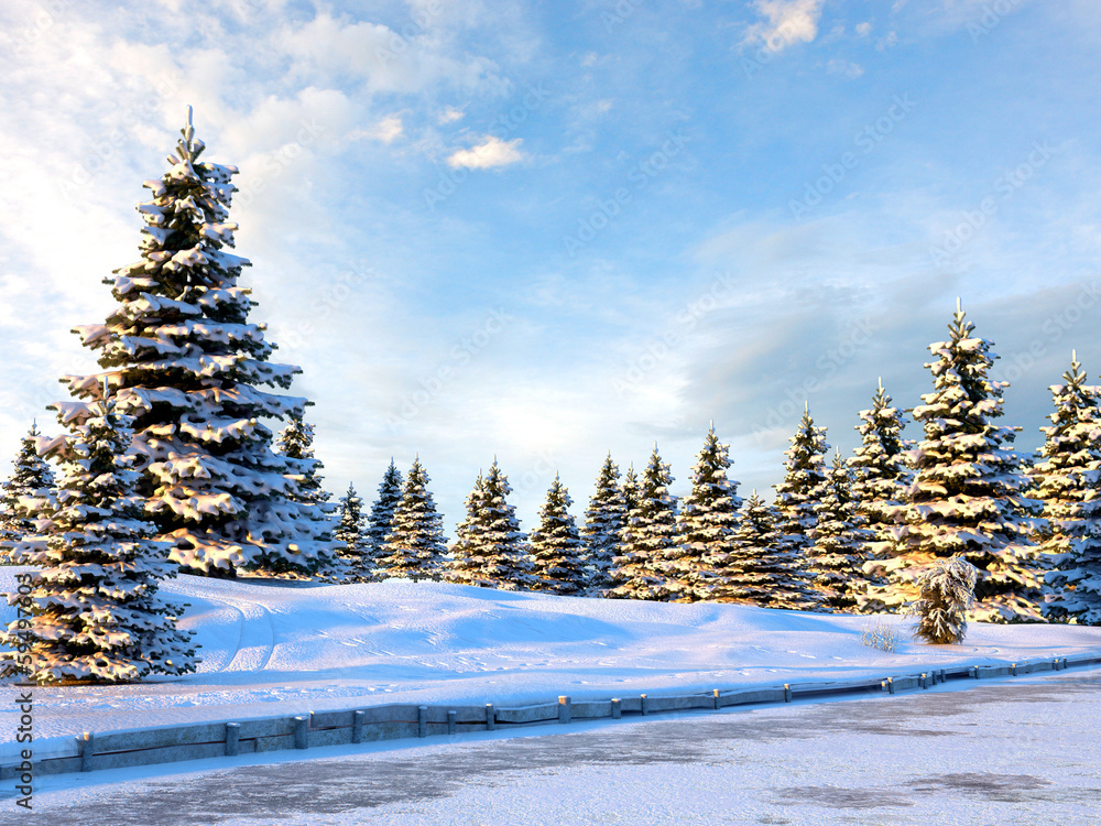 Fototapeta premium Winter.