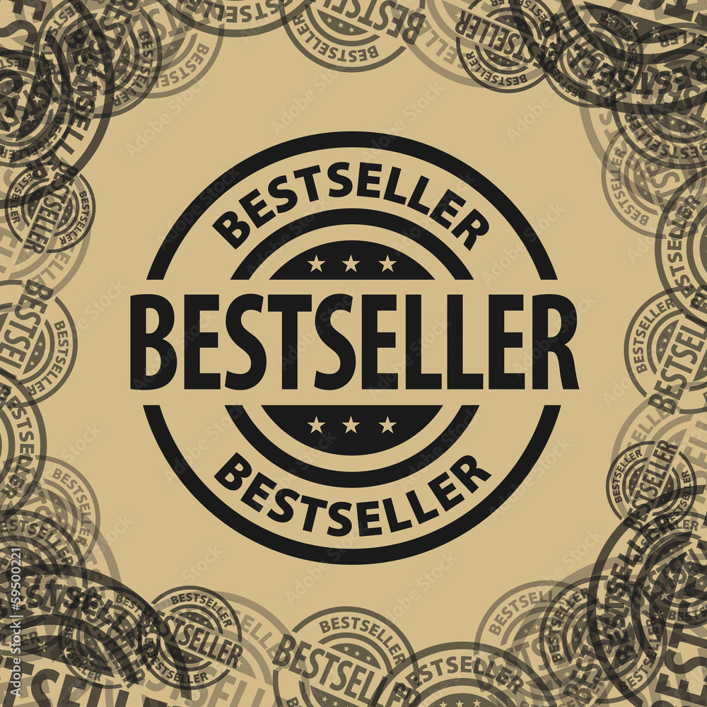 Stamp with the text Bestseller written inside, vector