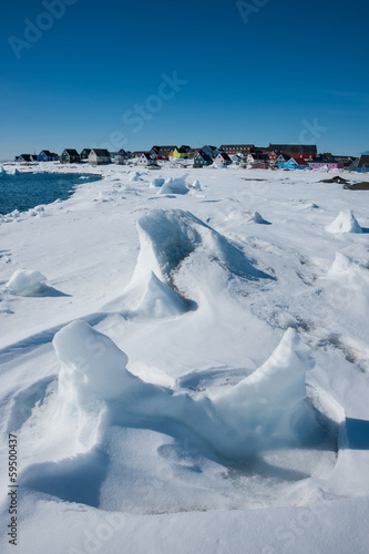 Winter in Qeqertarsuaq, Greenland