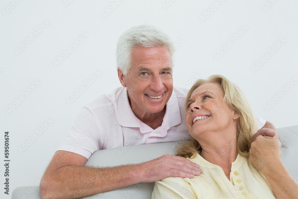Portrait of a happy senior couple at home Portrait of a happy senior couple at home