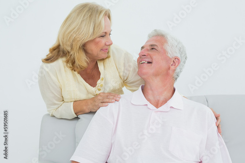 Portrait of a senior couple at home