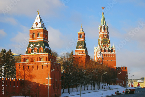 Fototapeta Naklejka Na Ścianę i Meble -  Moscow Kremlin in winter