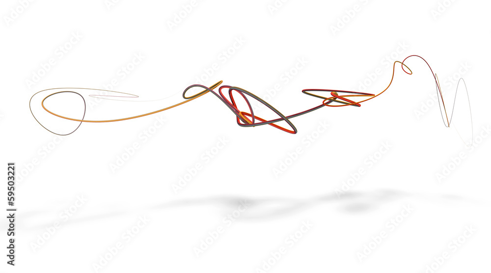 Scarabocchio curva linea 3d Scarabocchio curva linea 3d
