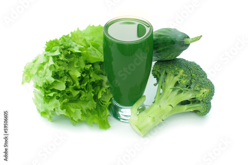 Green vegetable smoothie