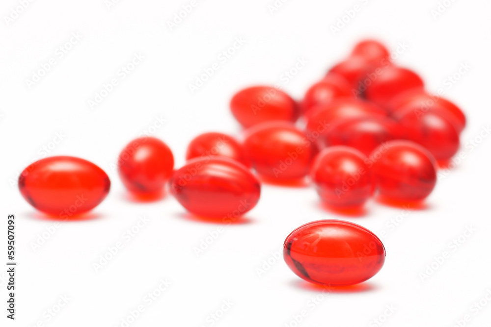 Pills, capsules on white background, Pharmacy, Medicine Pills, capsules on white background, Pharmacy, Medicine