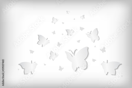Abstract paper butterflies