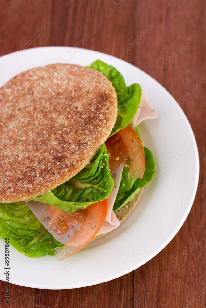 sandwich on plate sandwich on plate