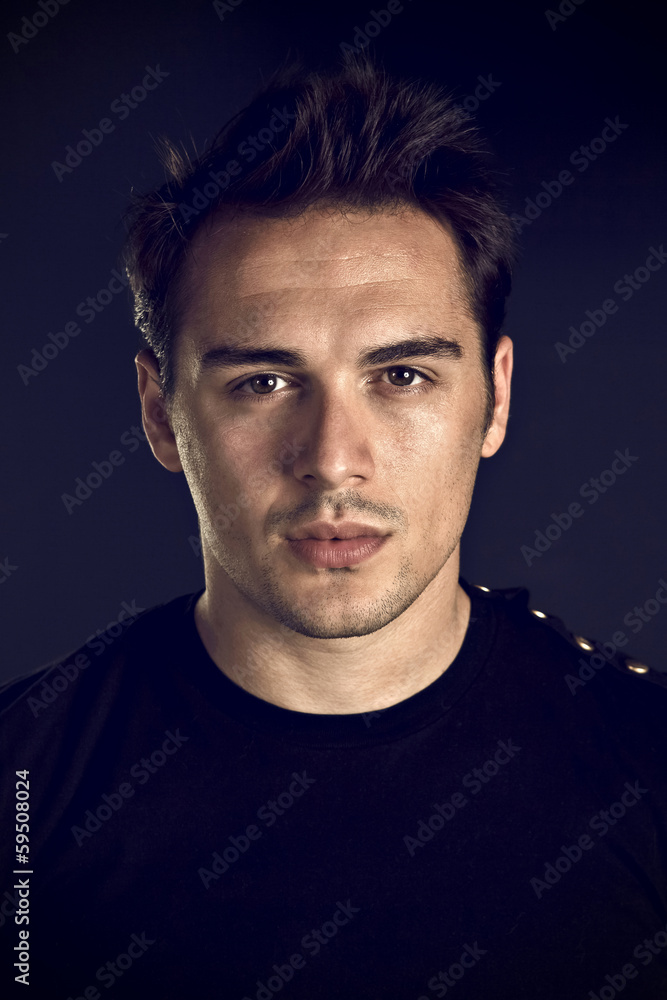 Attractive young man looking Attractive young man looking