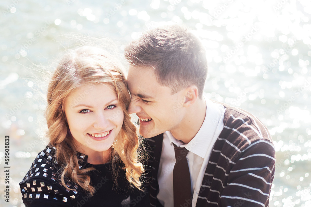 Romantic happy couple Romantic happy couple