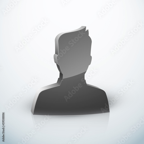 Obraz na płótnie icône profil homme w salonie