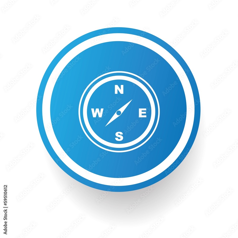 Compass symbol button Compass symbol button