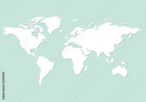 An illustration of an earth map over a sandpaper.