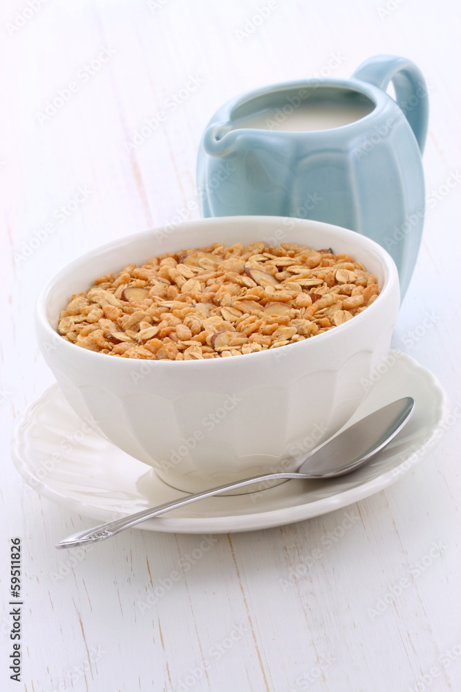 Delicious and healthy granola cereal Delicious and healthy granola cereal