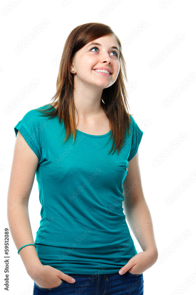 student teenage girl dreaming about something student teenage girl dreaming about something