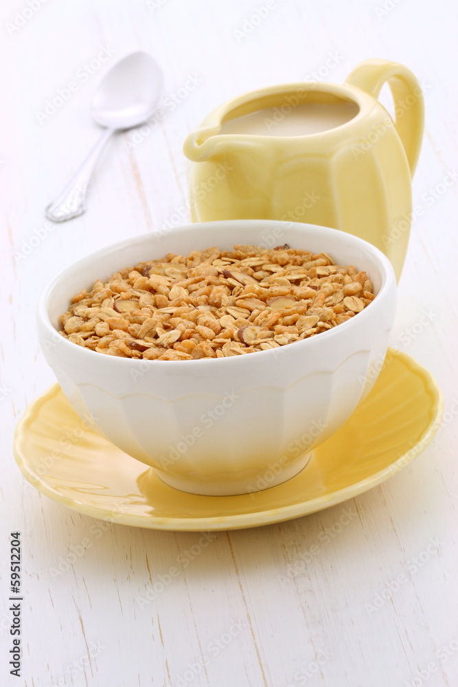 Delicious and healthy granola cereal Delicious and healthy granola cereal