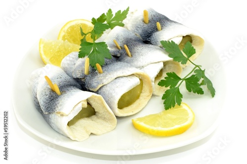 patches of pickled herring