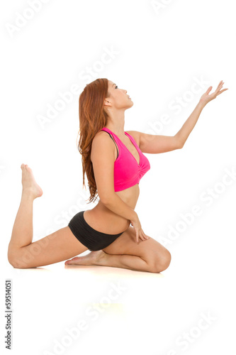 Beautiful Asian woman stretching © imagesbykenny