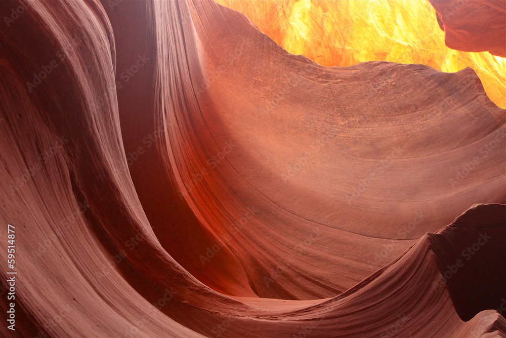 paroi du lower Antelope Canyon, Arizona