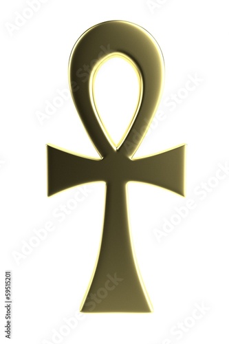 realistic 3d render of ankh