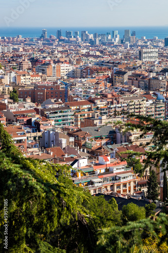 Fototapeta Naklejka Na Ścianę i Meble -  Blick auf Barcelona, Spanien