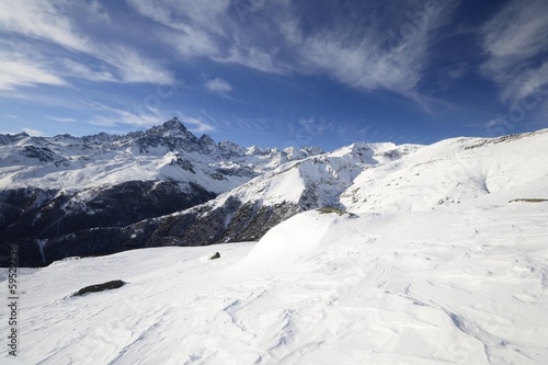 Majestic winter view of Mount Viso © fabio lamanna