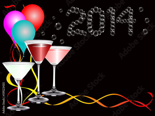 A 2014 new year party image