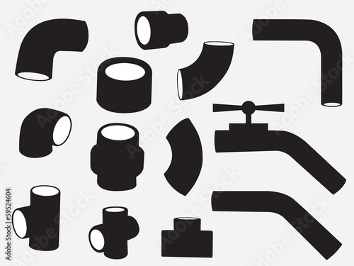 Pipes set illustration