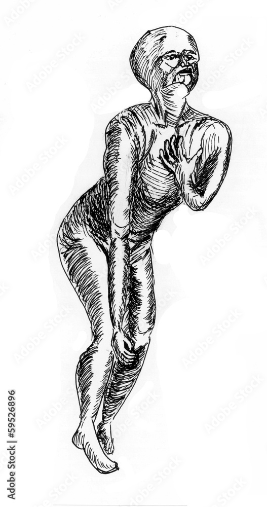 Body Pose Drawing Beautiful Image - Drawing Skill
