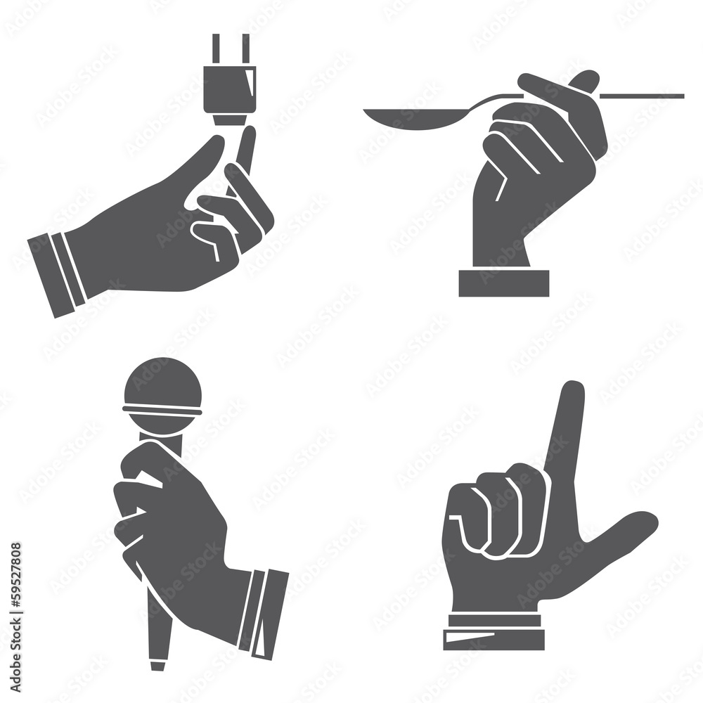 Obraz premium hand sign, hand set
