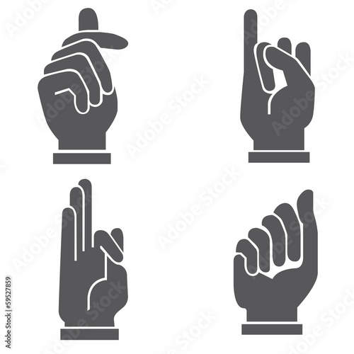 hand sign, hand set