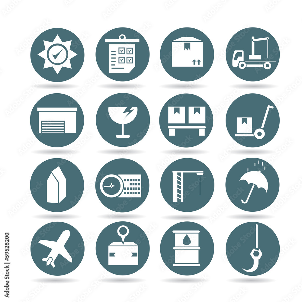 shipping icons, buttons shipping icons, buttons