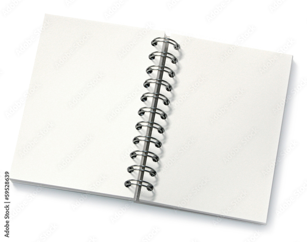 Carnet à spirale - Spiral notebook Stock Photo