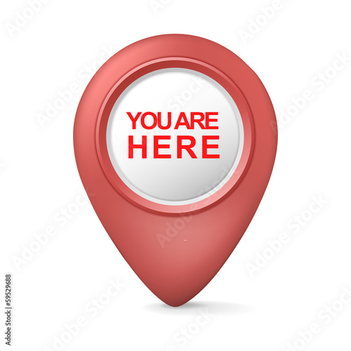 3d you are here symbol