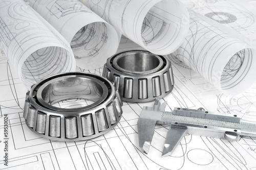 roller bearings, gauge  and drawings