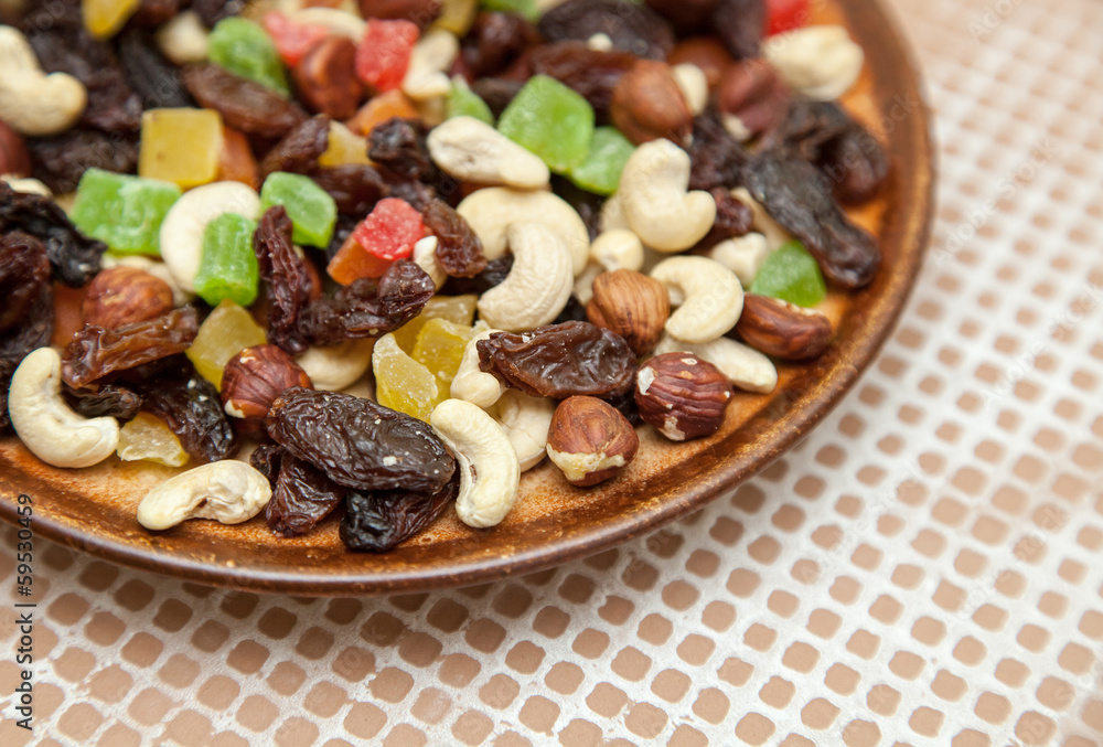 dried fruits and nuts