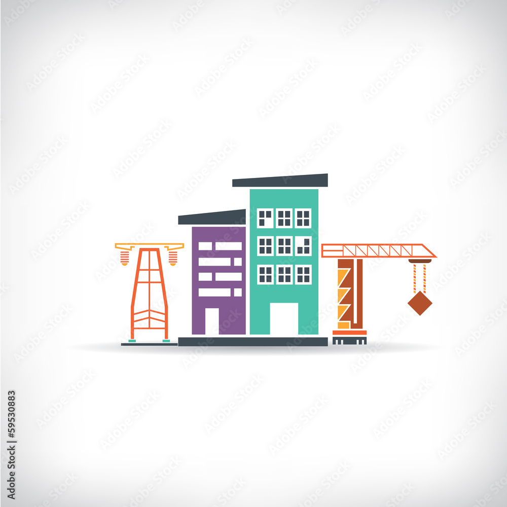 downtown, building background, Christmas concept downtown, building background, Christmas concept