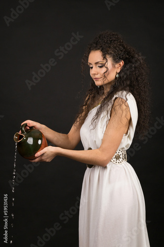 Greek girl with jug